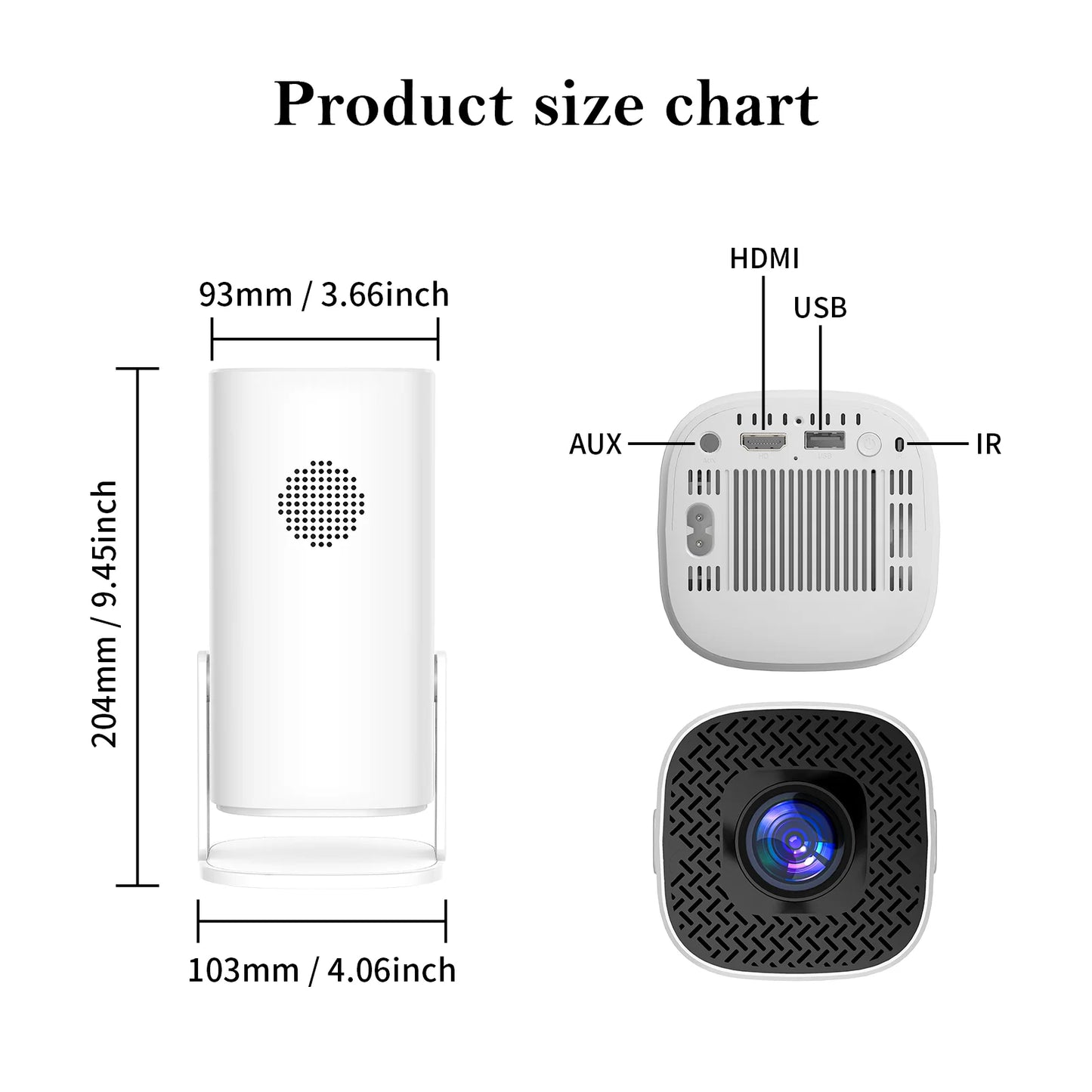 P30 Mini Smart Projector – 4K Support | Android 11 | Home Cinema in Your Pocket