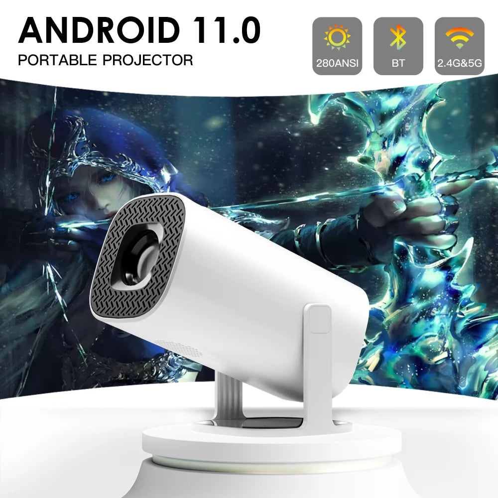 P30 Mini Smart Projector – 4K Support | Android 11 | Home Cinema in Your Pocket