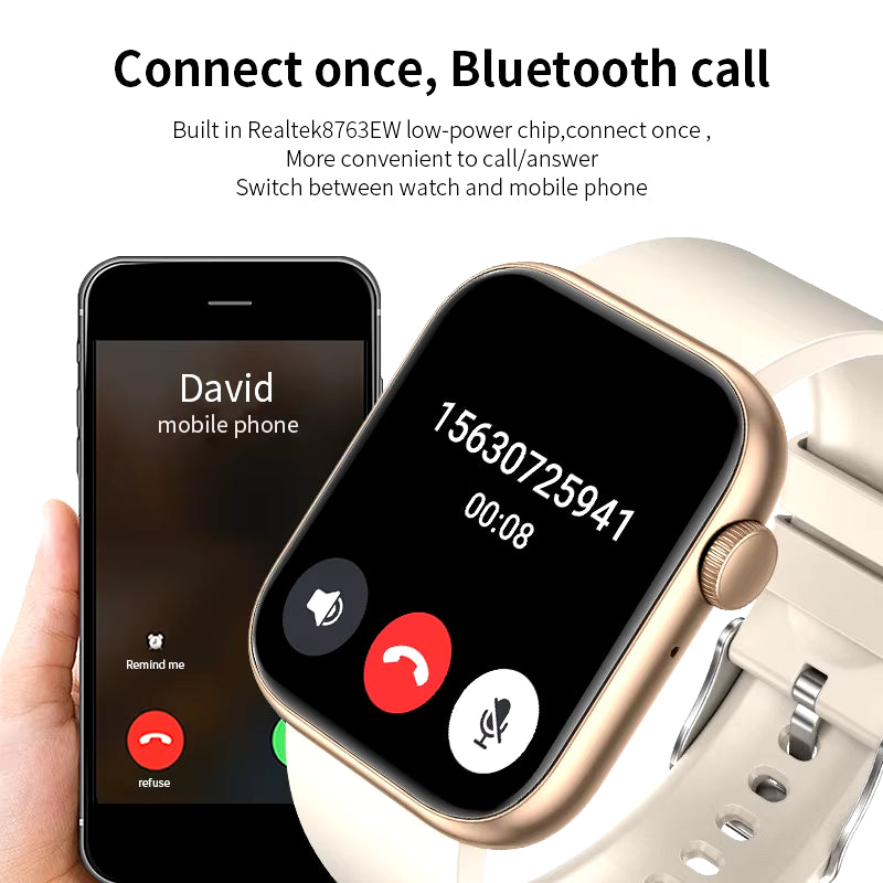 Next-Gen 2025 Smart Watch – Bluetooth, Wireless Charging, Full Health Suite