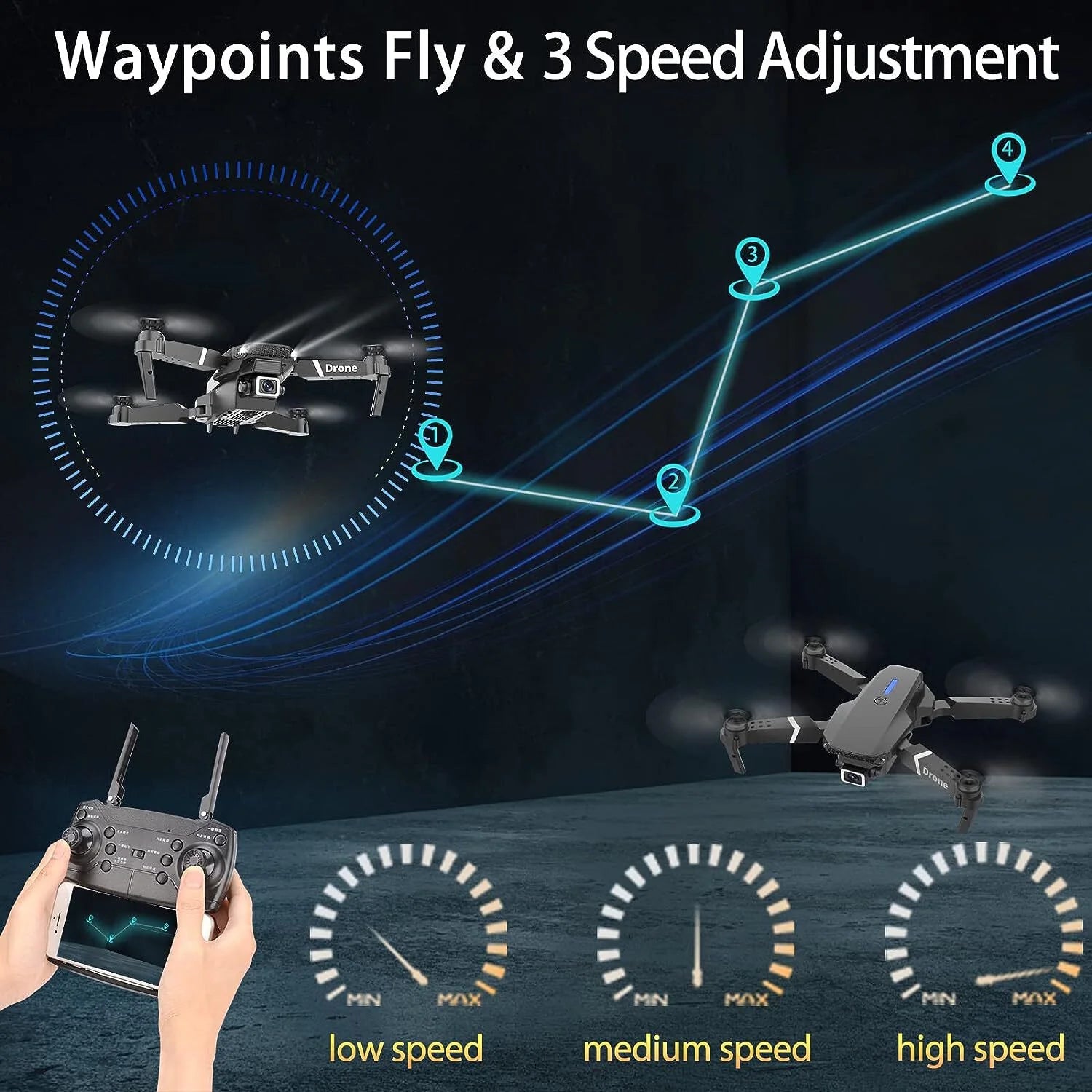 Falcon 4K AUTO RETURN HOME Aerial Drone