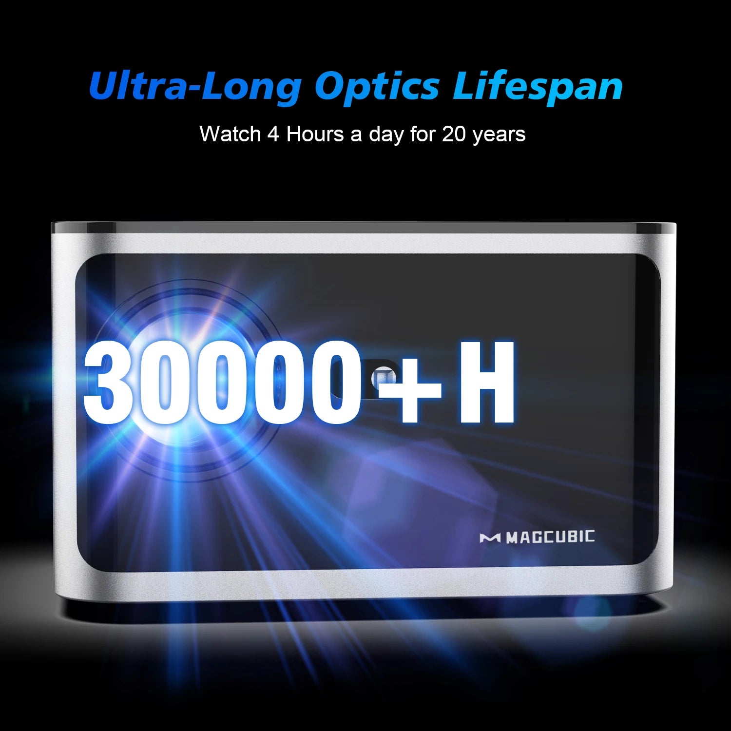 HY350 Pro Smart Projector – 580 ANSI Lumens | Auto Focus | 4K Support + Android 11